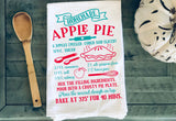 Whimsy Farm House Style Apple Pie Recipe Towel
