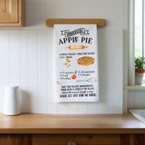 Rustic Farm House Style Apple Pie Recipe Towel