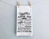 Whimsy Farm House Style Apple Pie Recipe Towel