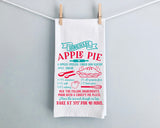 Whimsy Farm House Style Apple Pie Recipe Towel