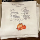 Single Custom Recipe Towels - One Recipe Per Towel - Free US Shipping!