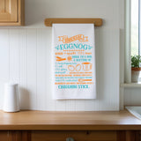 Whimsy Farm House Style EggNog Recipe Towel