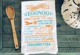 Whimsy Farm House Style EggNog Recipe Towel
