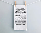 Whimsy Farm House Style EggNog Recipe Towel
