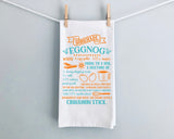Whimsy Farm House Style EggNog Recipe Towel