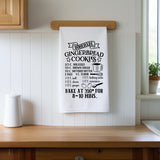 Whimsy Farm House Style Gingerbread  Recipe Towel