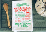 Whimsy Farm House Style Gingerbread  Recipe Towel