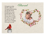 Personalized Memorial Placemat: Custom In Loving Memory Gift