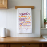 Whimsy Farm House Style Pumpkin Pie Recipe Towel