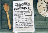 Whimsy Farm House Style Pumpkin Pie Recipe Towel