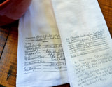Single Custom Recipe Towels - One Recipe Per Towel - Free US Shipping!