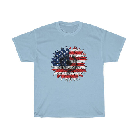 Women's Patriotic Sunflower - Up to 3XL - 14 Colors!