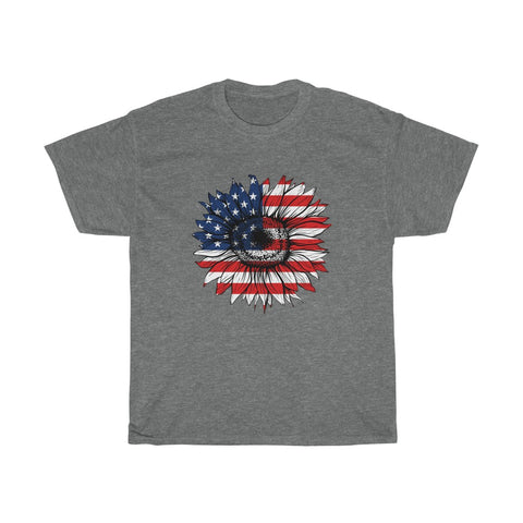 Women's Patriotic Sunflower - Up to 3XL - 14 Colors!