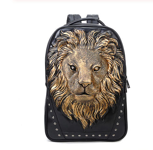 Men's 3D Sculpted Lions Head backpack - Available in 3 Colors