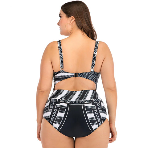 Style 402 Plus Size Open Front One Piece Swimsuit