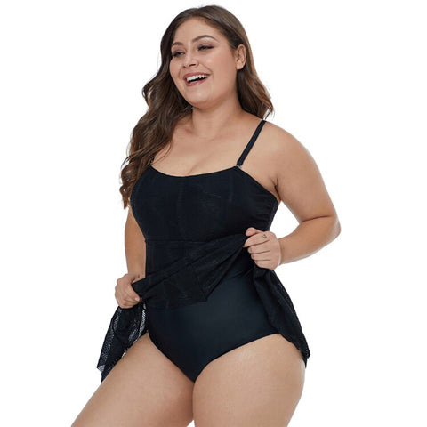 Sexy Black Mesh Monokini Swimsuit