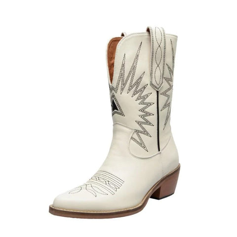 Style 800 Traditional Genuine Leather Cowboy Boots :: 2 Colors