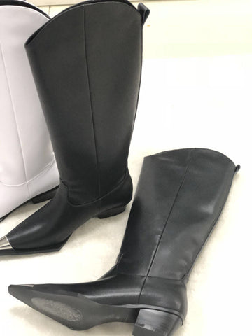 Style 806 Silver Toe Western Style Boots :: Available in 2 Colors