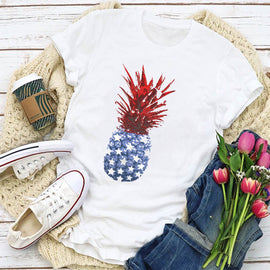 Patriotic Pineapple Women's T-Shirt