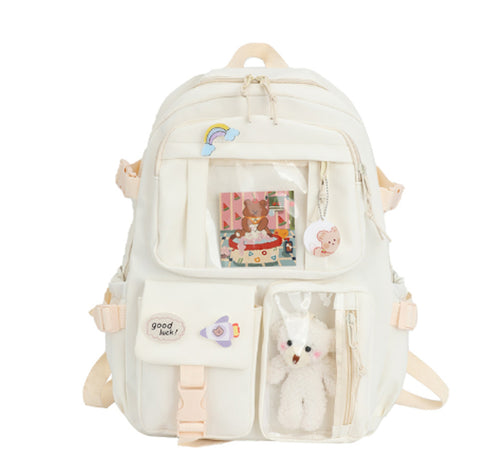 Peek-a-Boo! Button Backpack - Available in 5 Colors