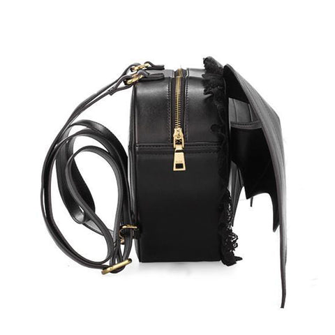 Novelty Collection - Gothic Wings & Lace Leather Backpack- Seasonal Item