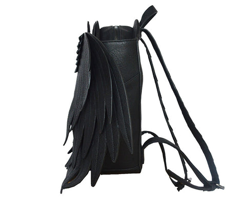Mens Gothic Back Angel Wing Adjustable Backpack