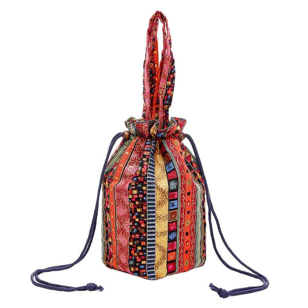 Boho Striped Bucket Tote - Available in 3 Colors!