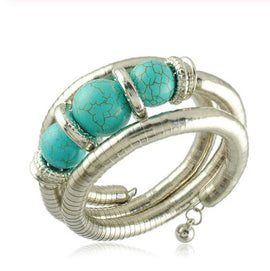 Boho Snake Charmer Bracelet, Ring, Earring, Set
