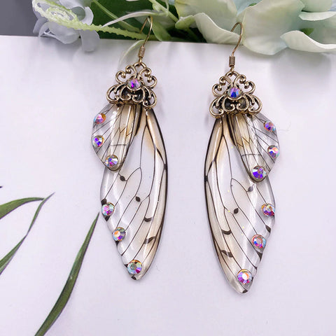 Fairy Wing Earrings  - Brown Hues