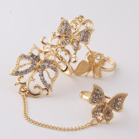 Butterfly Double Link Chain Ring