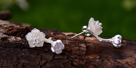 Handcrafted Carved Shell Begonia Flowers - Available in 2 Colors