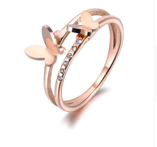 Double Butterfly Ring - VERY LIMITED QUANTITIES!