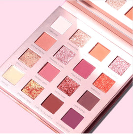FOCAULLRE - Sunrise Impressionist Frosted Eye Shadow Pallet - 16 Color Pan