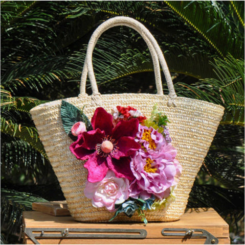 The Fanny ::  Handmade Summer Straw Tote :: Available in 3 Styles