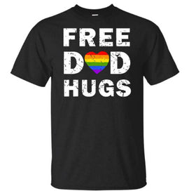 PRIDE Collection - Free Dad Hugs Cotton T-Shirt