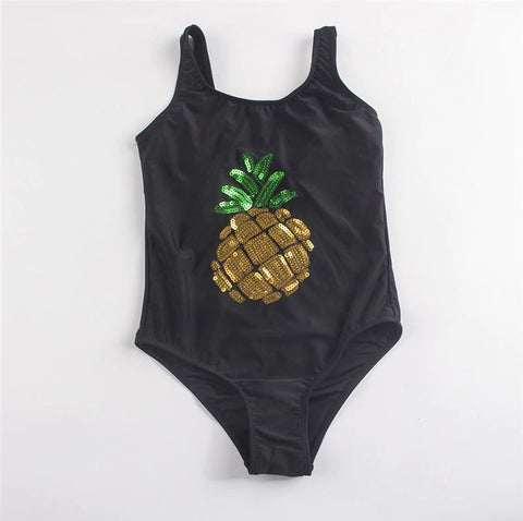 Girls Pineapple Bling Swimsuit