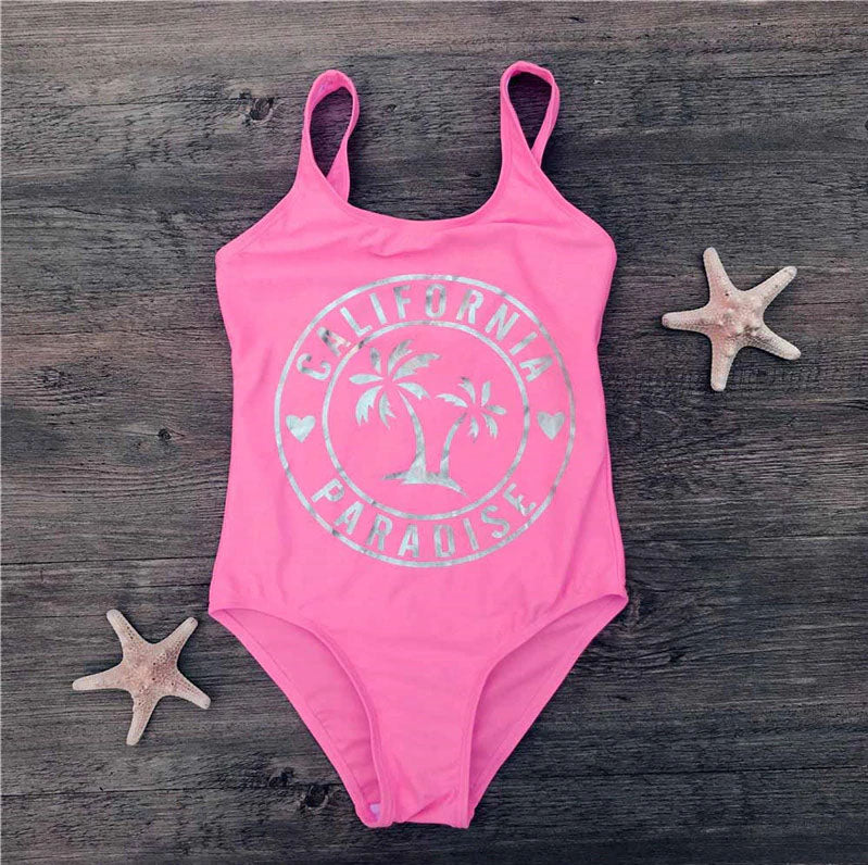 Girls California Paradise Swimsuit - Pink