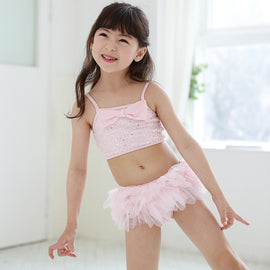 Boutique Baby & Toddler Sequins & Bows 2-Piece Swimsuit Set - 12M - 4T