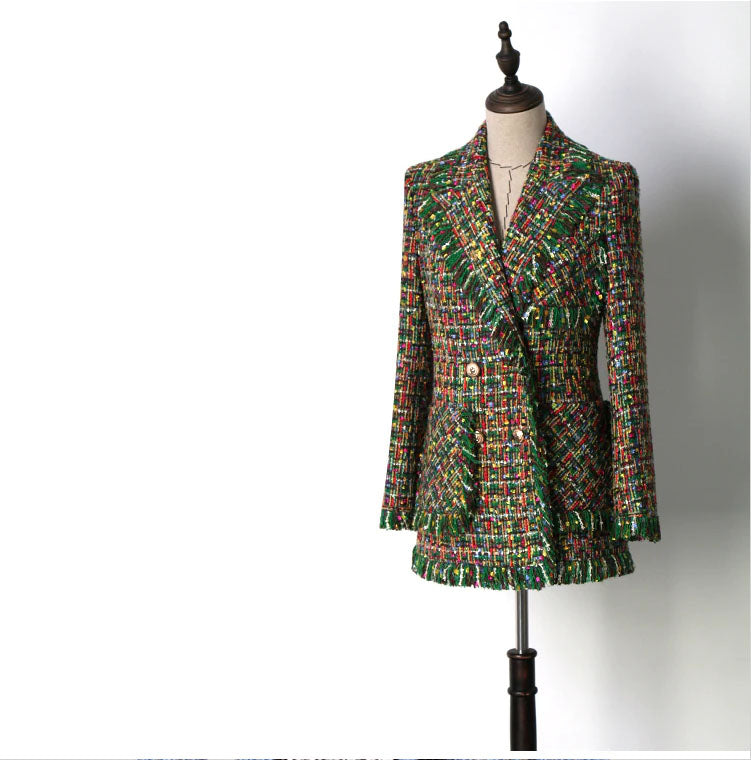 Boutique Collection :: Green Tweed Overcoat