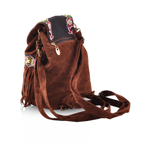 Gypsy Lotus Fringe Backpack