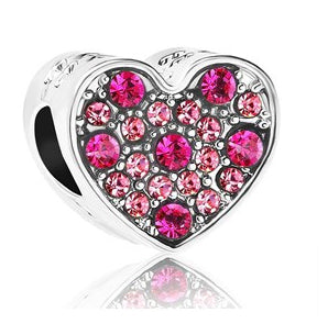 Heart's a Flutter Collection  -  European Pandora Style Beads