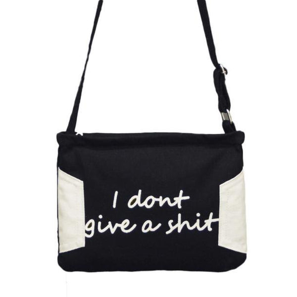 "I Don't Give A Shit" Messenger Bag - Available in 2 Colors!