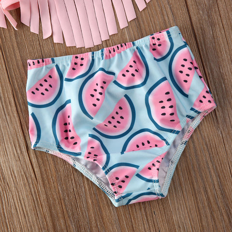Infant Girls Watermelon Ruffles 2-Piece Bikini