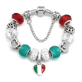 "Italy" Handmade European Charm Bracelet