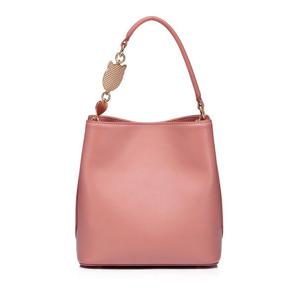 The Tia Suede & Leather Purrrfect Bucket Bag :: BEST SELLER!