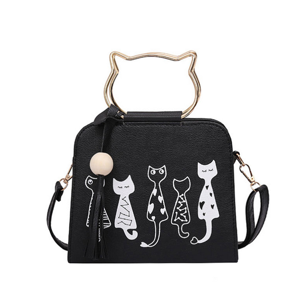 Kitty Handle Tote - Available in 4 Colors!