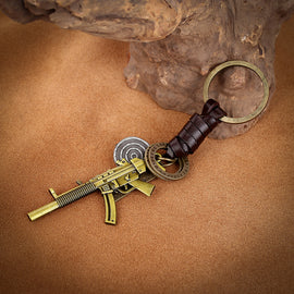M-Style 2319 Vintage Bronze Rifle Key Chain