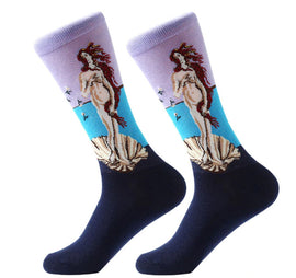 Men's Cotton Crew Socks - Masterpiece Collection - The Mermaid