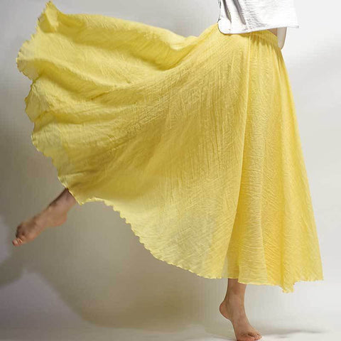 Summer Linen Gypsy Style Skirt