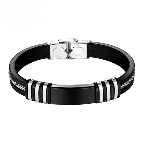 The Neagan :: Hand Crafted Mens Stainless Bracelet